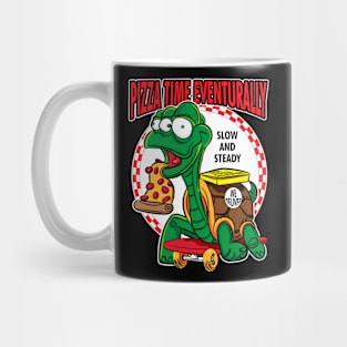 Pizza Time Eventurally - Mutant Turtle Skateboard Pizza Delivery Mug